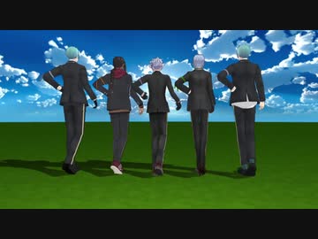 【MMD／ツイステ】２年生達(５人)が踊る、スレンダー