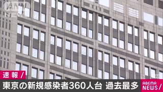 東京の新たな感染者数360人台　1日あたり過去最多(20/07/23)