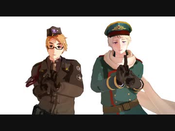 【APヘタリアMMD】劣等上等　【米露春まち】