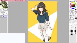 【お絵かき配信】『とりあえず女の子』(2020/07/24) part 1/2【ニコ生アーカイブ】