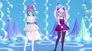 【MMD】アイドル天使ようこそようこ　ヨッキュン風とサキ風キャラ【淋しい熱帯魚】