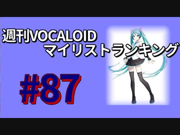週刊VOCALOIDマイリストランキング　#87