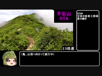 【RTA】不忘山リアル登山アタック  3:10:45