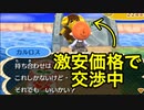 【とび森】村整備してたらカルロスが激安価格で他住民からの貰い物を買い取りにきた