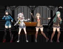 【MMD 艦これ】 巡洋娘４人で♪Sweet Devil Colate Remix♪ [1080P60fps]