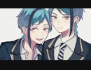 【ツイステ】一か月間リーチ兄弟を描き続けたので前のイラストをリメイクした