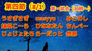 【人狼ドリームリーグ】第四節　第一試合　3Ｄ人狼殺　9人人気村