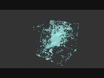 【Blender】流体　水の箱を作ってみたよ