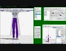 PMXエディタでモデルのウエイト作業動画