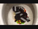 スキットルズとチョコレートケーキをトイレに流してみた
