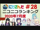 にじさんじニコニコランキング #28 2020年7月度