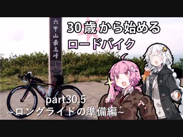 ３０歳から始めるロードバイクpart30.5~ロングライドの準備編~