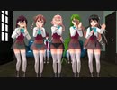 【MMD艦これ】つかさ式夕雲型改二５人で気まぐれメルシィ【紳士向け】