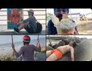 #七原くん 20200807「マイコン　日間賀島」米無速報版後編(パンイチで海に尻餅入水⇒護岸昼寝,フナムシに噛まれる,犬と戯れ,しらすかき氷,キャルに鍵つけっぱでツーリング尾行勢に貼り紙貼られ,他)