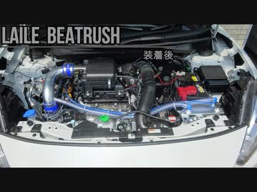 LAILE オイルキャッチタンク装着（レイル ビートラッシュ Beatrush