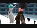 【MMD】校舎でジャンキーに踊りたくるミクとレプティ