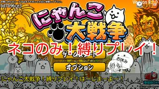 にゃんこ大戦争縛りプレイ第13話『ガマトト探検隊出発！(はじめての探検)』