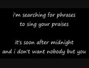 soon after midnight - bob dylan