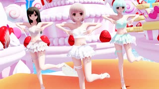 【MMD】らぶ式Marron・Chocolat・Mintで『チーズケーキクライシス』1080p