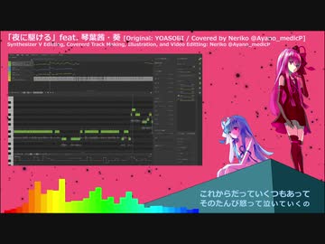 夜に駆ける feat.琴葉茜・葵【Synthesizer V R2 カバー】by ネリコ（メディックP）エディター画面付き