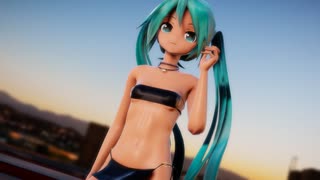 【MMD】部族あぴミクでガニ股PinkCat【腹筋】