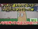 あつまれどうぶつの森　ハチから逃げてるときにトイレに行きたくなったら！？　【あつ森】