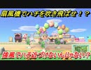 あつまれどうぶつの森　扇風機でハチを吹き飛ばせ！？強風でハチから身を守れ！！　【あつ森】