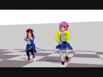 【MMDモデル配布】シャミ桃で春雨踊らせてみた。【まちカドまぞく】