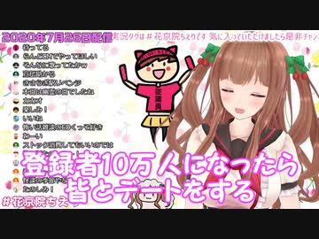 【10万人目指して】頑張ってきた花京院ちえりちゃんとデートがしたい