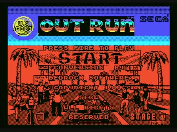 Msx アウトラン Outrun U S Gold版 Splash Wave スプラッシュウェーブ Nicozon