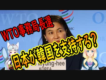 WTO事務局長で日本は韓国を支持する事になる！【世界の〇〇にゅーす】