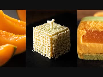 メロンの網目をつけた四角いムースケーキが超絶かわいい 本物の果実から作ったぷるっぷるのムースをホワイトチョコでデコってみた ライブドアニュース