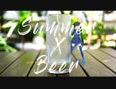 初音ミクが残暑見舞いをビールとともに【Summer x Beer】
