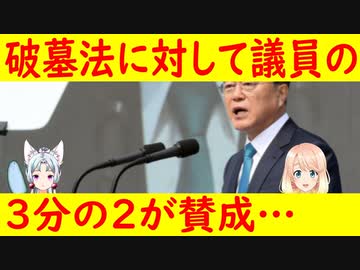 韓国の国会議員、あの法案に対し3分の2が賛成している！【世界の〇〇にゅーす】