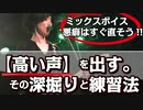 【ミックスボイス：「高い声」集中特訓!!】「悪癖：力づく・強い息」で高い音を発声している人必見!!