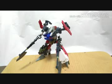 【コマ撮り】AC風VENDETTA腕のガンプラ