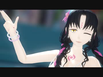 【Fate/MMD】水着の殺生院キアラで「Masked bitcH」【4K】