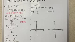 [中一数学19 反比例のグラフ]y=6/xのグラフとは？