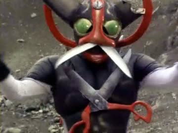 仮面ライダースーパー１　第36話　「ハサミ怪人のチョキンチョキン作戦！！」