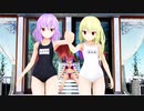 【東方MMD】レミリア×フランドール「Dive to Blue」水着Ver