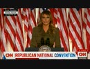 共和党大会:メラニア・トランプ大統領夫人がローズガーデンで演説