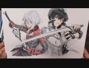 魔王学院の不適合者【アノス編】を色鉛筆で描く