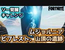 【フォートナイト】ソー覚醒チャレンジ”ムジョルニア、ビフレスト、山頂の遺跡”