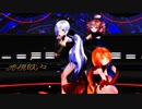 MMD【虎視眈々】Tda式 重音テト 弱音ハク 神埜理沙 Dress