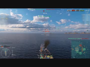 【wows】ティア10　戦艦大和で撃沈祭り
