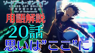 【SAOアリシゼーションWoU】20話の用語を軽ーく解説！思いは"ここ"に