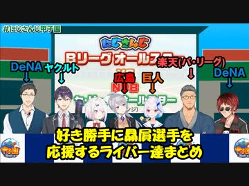 【にじさんじ甲子園】好き勝手に贔屓球団を応援する監督まとめ