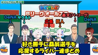 【にじさんじ甲子園】好き勝手に贔屓球団を応援する監督まとめ