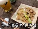 【本日の肉つまみ】#15 ネギ塩豚カルビ皿