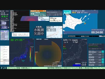 【緊急地震速報(予報)】父島近海 (最大震度4　M 5.5)
